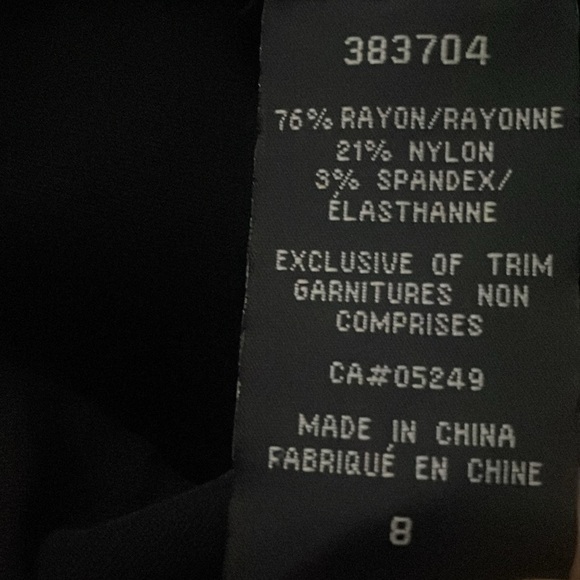 Pull On Stretch Black Dress Pants - Picture 8 of 10